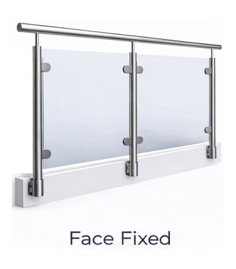 Face fixed glass balustrade